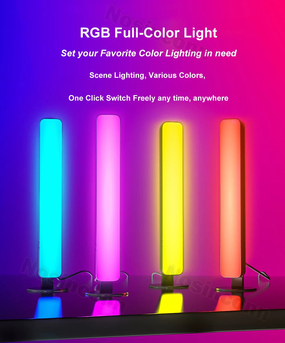 Música Sync RGB LED Light Bar, Lâmpada Atmosfera, 24 Teclas de Controle Remoto