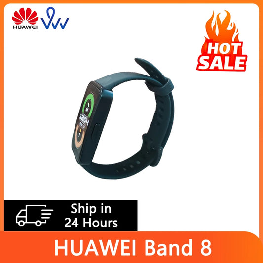 HUAWEI-Banda Inteligente 8, Smartband de Freqüência Cardíaca, Todo o dia, Oxigênio no Sangue, Tela AMOLED 1,47 '', Bateria de 2 Semanas, Original, Novo, 2023