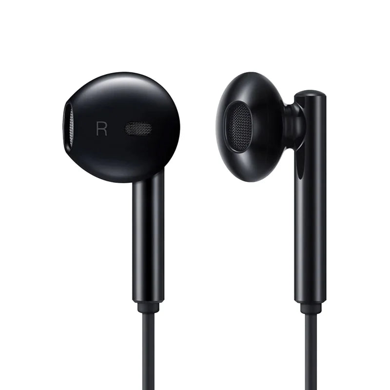 Huawei-CM33 Fones de ouvido com fio, meio fone de ouvido, Hi-Res Audio Certificated Headset, microfone Earbuds, original