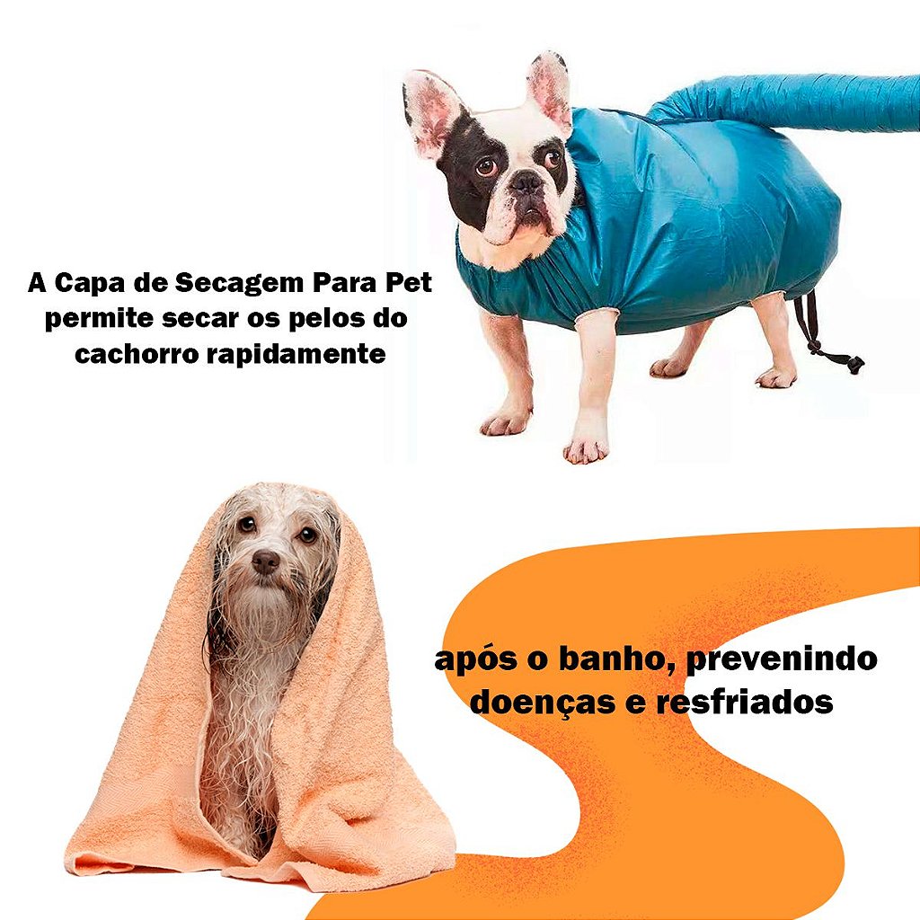 Saco Capa De Secagem Rapida Animais Petshop Secador Pelo Pet L (STO1656L)