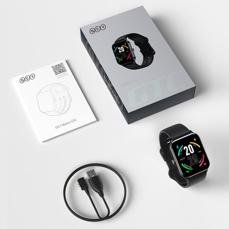 Smartwatch bluetooth 5.0 - Relógio inteligente GTC - A prova d'água - IPX8 QCY